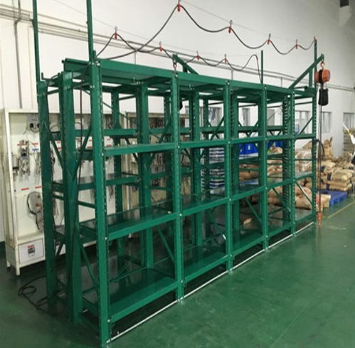 鐵質抽屜式貨架,工廠天車式模具架,帶推車模具架